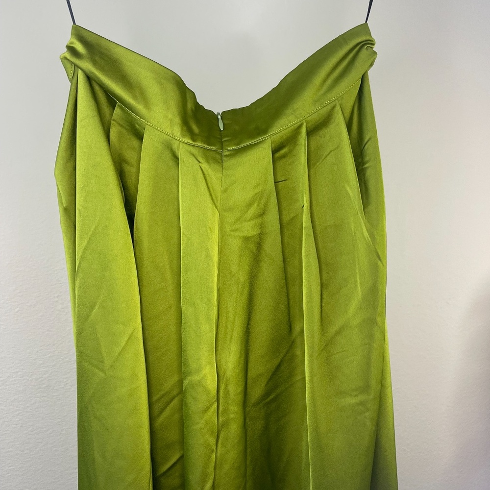 Mermaid Shiny Green Flowy Pants Size M - Summer Beach Vibes